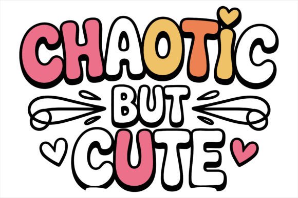 Chaotic but Cute Graphics for Local Business Branding