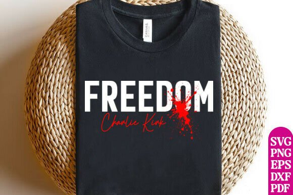 Charlie Kirk Freedom Shirt Graphics for Modern Web Design