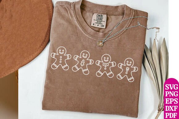 Christmas Gingerbread Cookies Shirt PNG Graphics for T-Shirt Designs