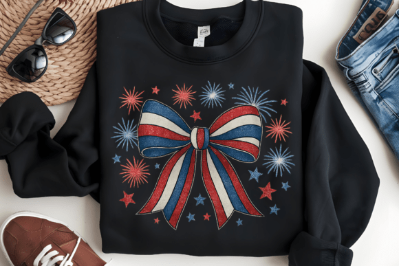 Coquette Bow, July 4th Graphics for Crafts