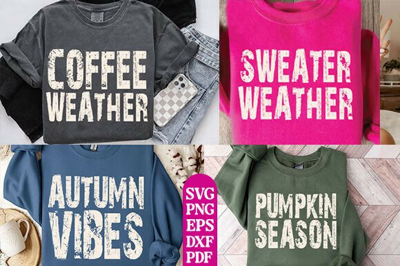 Fall PNG Bundle Graphics for T-Shirt Designs