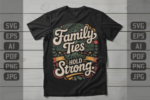Family Ties Hold Strong Graphic Design