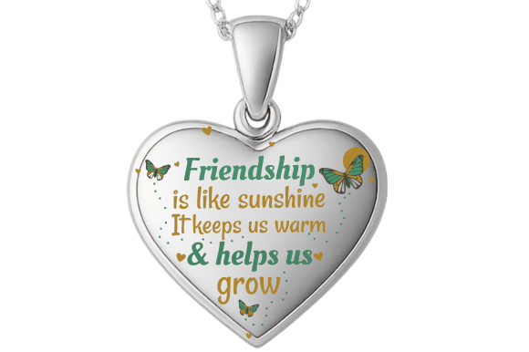 Friendship Sunshine Heart Sign: Graphics & Crafts Asset