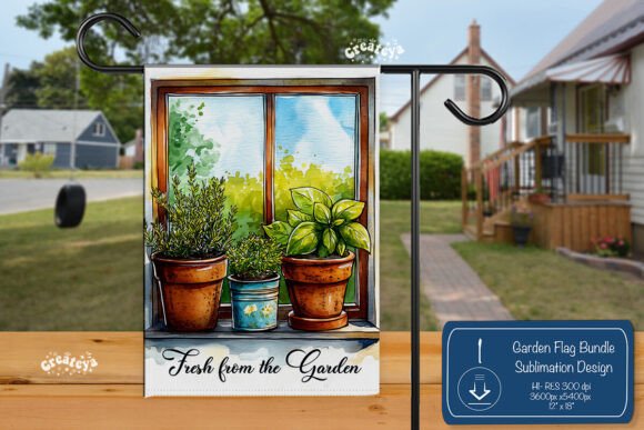 Garden Flag Png Graphics for Crafts