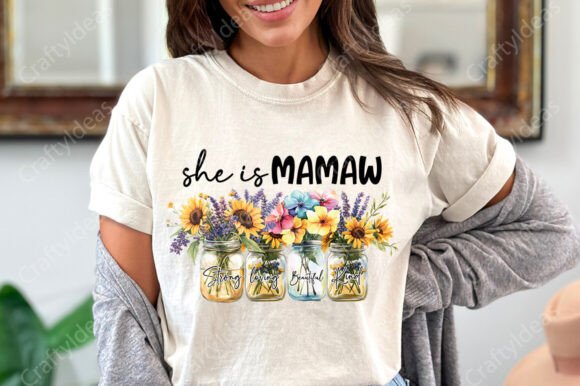 She Is Mamaw Mom Png Graphics for Crafts